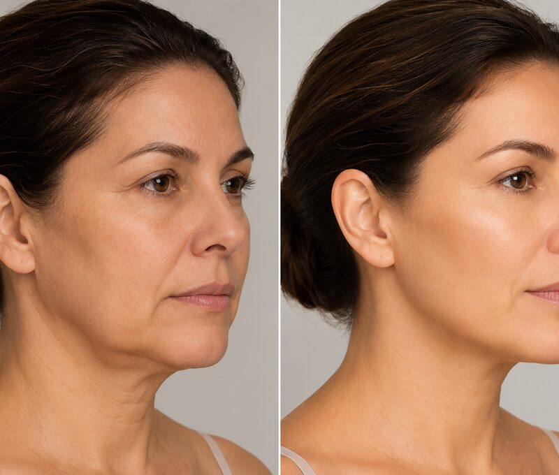 Full face sculpting non-surgical facelift Delhi